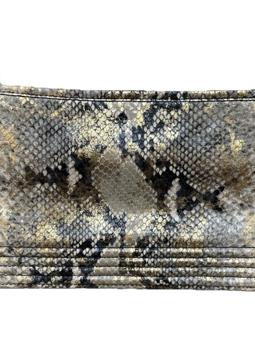 Brahmin Mod Lorelei Natural Ezana Snakeskin Embossed Leather Shoulder Bag - Picture 3 of 8